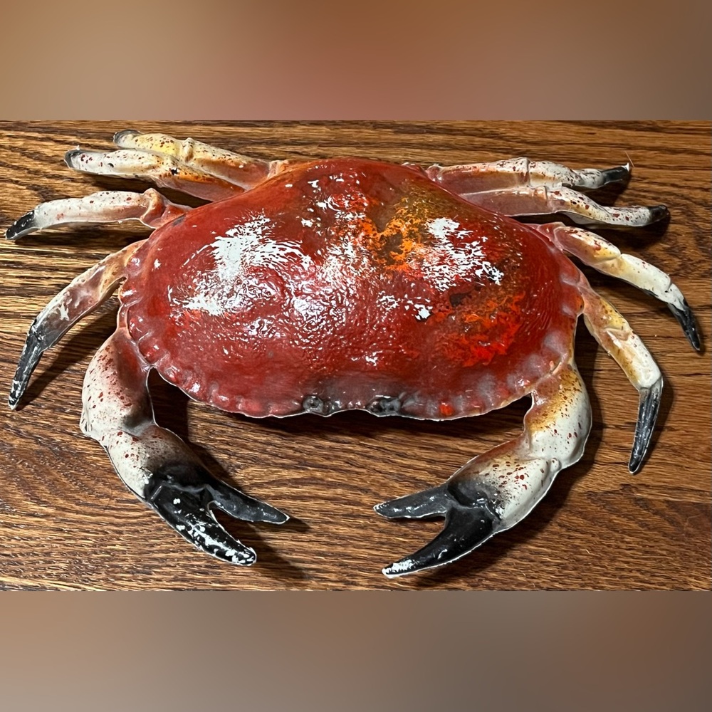 Realistic Red Crab Decor